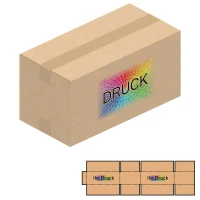 400x200x200 mm einwellige Kartons mit Digitaldruck