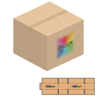 500x500x400 mm zweiwellige Kartons mit Digitaldruck