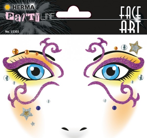 HERMA 15301 5x Face Art Sticker Mystery