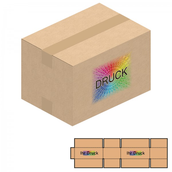 310x220x200 mm einwellige Kartons A4+ mit Digitaldruck