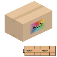 500x330x250 mm zweiwellige Kartons mit Digitaldruck
