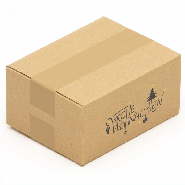 Faltkartons Maxibriefkartons mit Weihnachtsmotiv "Frohe Weihnachten"
