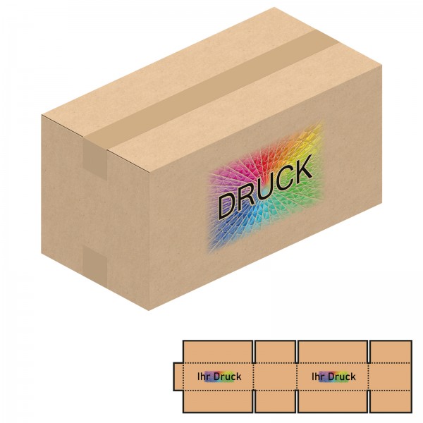 400x200x200 mm einwellige Kartons mit Digitaldruck