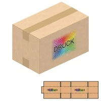250x150x150 mm zweiwellige Kartons mit Digitaldruck