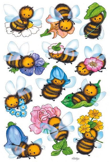 HERMA 3569 10x Sticker DECOR Lustige Bienen