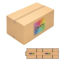 750x430x350 mm einwellige Kartons mit Digitaldruck