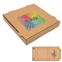 260x260x40 mm Pizzakarton Francia, weiß mit Digitaldruck