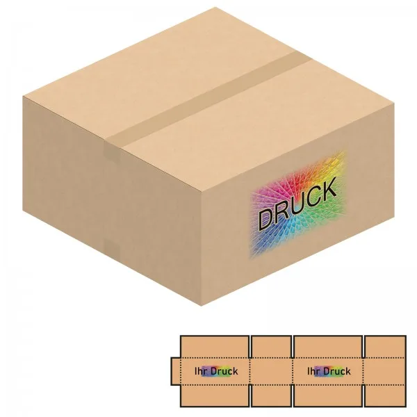 600x600x300 mm zweiwellige Kartons mit Digitaldruck