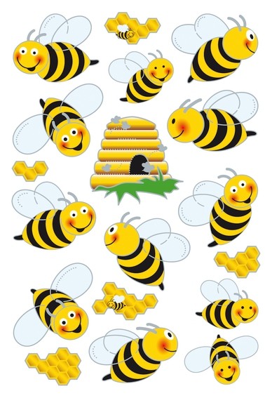 HERMA 3227 10x Sticker MAGIC Bienen, Flügelsticker