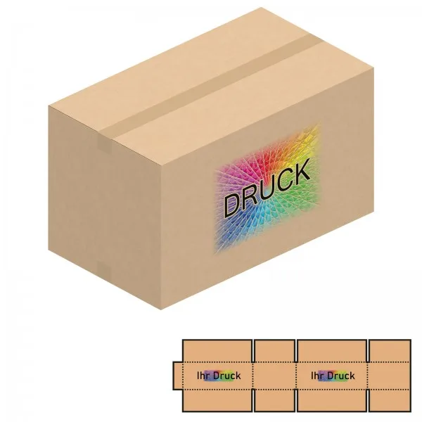 700x400x300-400 mm zweiwellige Kartons mit Digitaldruck