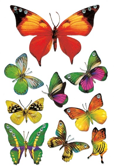 HERMA 6934 10x Sticker MAGIC Schmetterling, Jewel