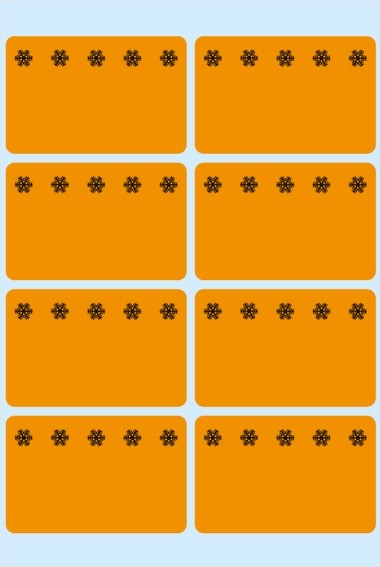 HERMA 3774 Tiefkühletiketten orange 26x40 mm Eiskristalle 480 St