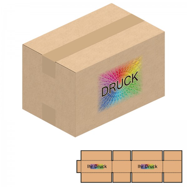 280x180x170 mm zweiwellige Kartons mit Digitaldruck