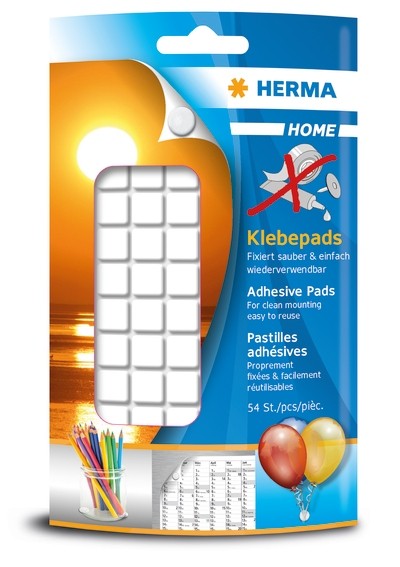 HERMA 1350 Klebepads, dauerhaft klebend, rückstandsfrei ablösbar