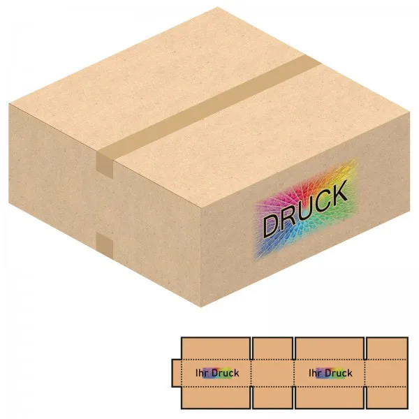 570x570x230 mm zweiwellige Kartons mit Digitaldruck