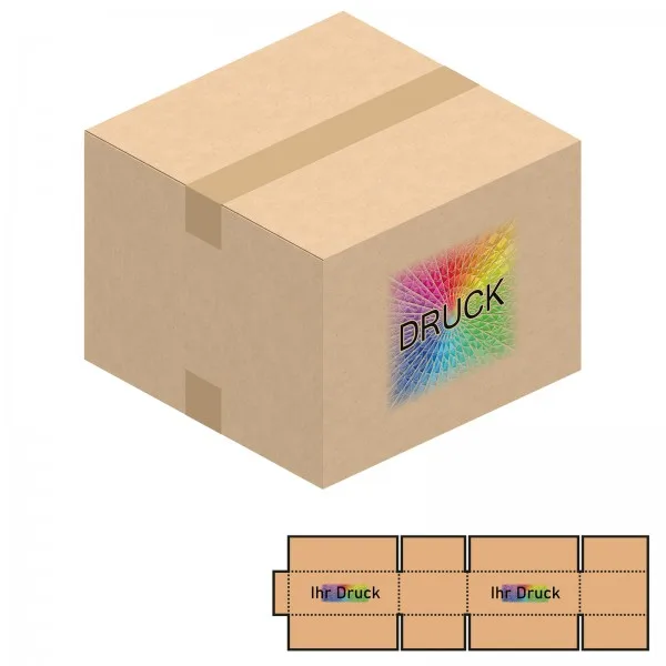 394x394x288 mm einwellige Kartons mit Digitaldruck