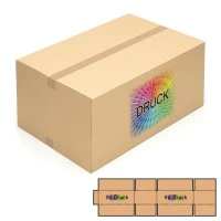 750x500x350 mm einwellige Kartons mit Digitaldruck