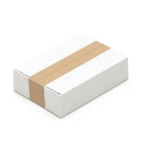215x150x55 mm einwellige Kartons, weiß