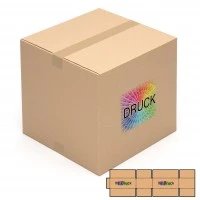 400x400x400 mm einwellige Kartons quadratisch mit Digitaldruck