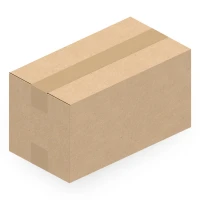 234x124x118 mm einwellige Kartons, weiß