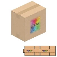 215x150x205 mm einwellige Kartons A5 mit Digitaldruck