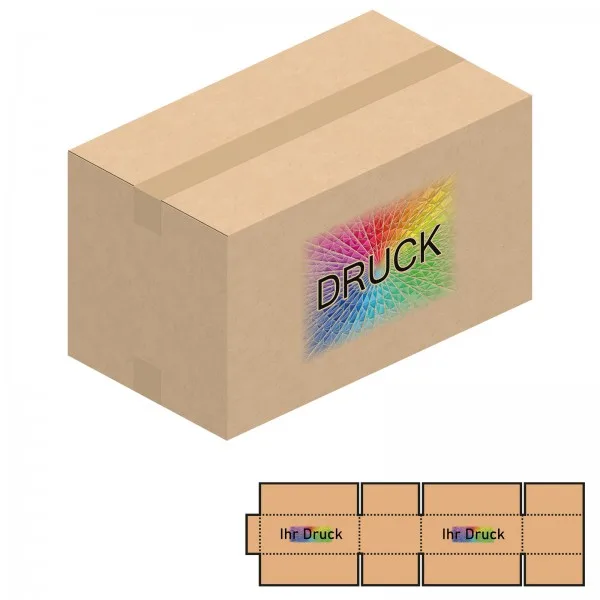 460x260x260 mm einwellige Kartons mit Digitaldruck