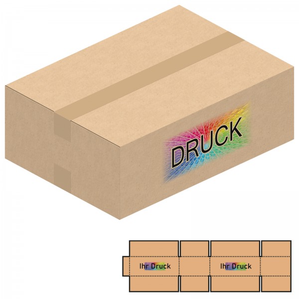 419x296x134 mm zweiwellige Kartons mit Digitaldruck