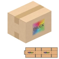 182x142x124 mm zweiwellige Kartons mit Digitaldruck