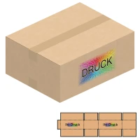 430x340x180 mm zweiwellige Kartons mit Digitaldruck