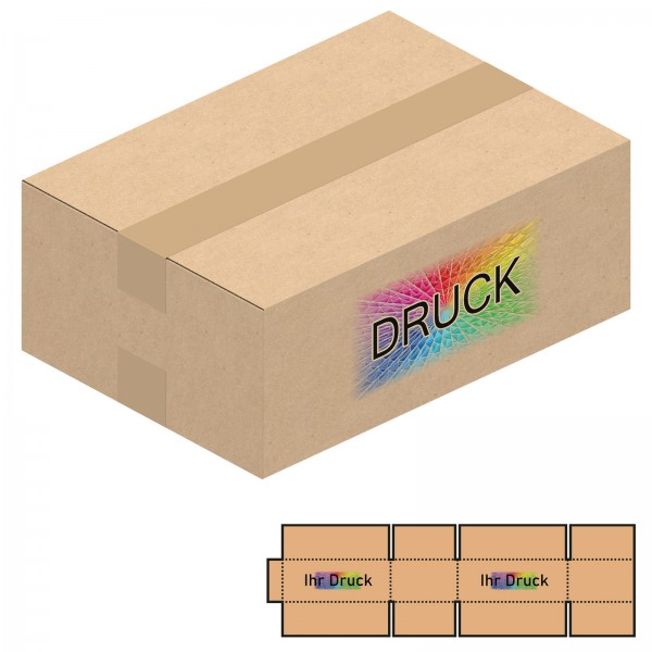 310x220x120 mm einwellige Kartons A4+ mit Digitaldruck