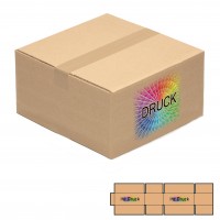 450x450x40-240 mm zweiwellige Kartons quadratischmit Digitaldruck