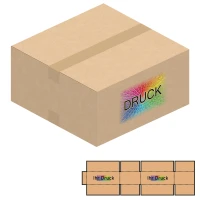400x400x200 mm einwellige Kartons mit Digitaldruck