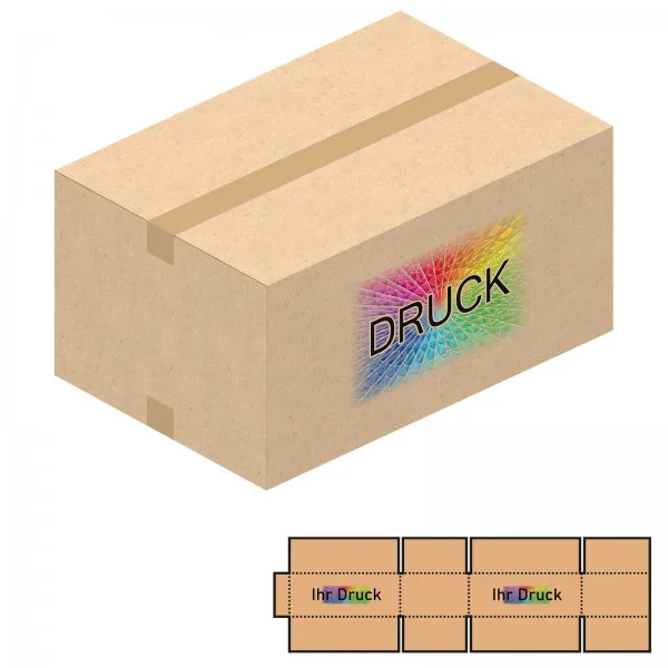600x400x300 mm einwellige Kartons mit Digitaldruck