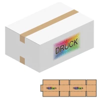344x234x138 mm einwellige Kartons mit Digitaldruck