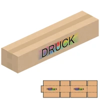 700x155x60-120 mm einwellige Kartons mit Digitaldruck