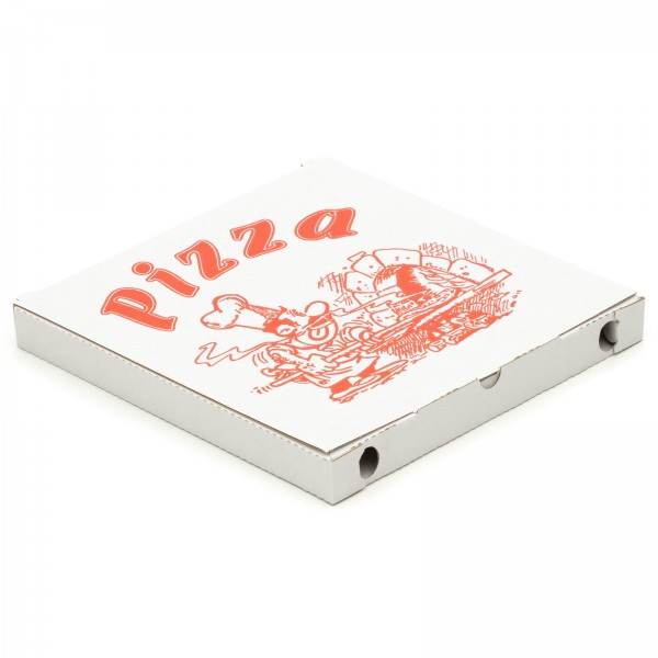 Pizzakarton 280 x 280 x 30 mm "Cuboxale" Weiß