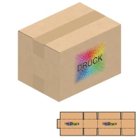 180x130x120 mm einwellige Kartons mit Digitaldruck