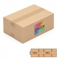 350x240x150 mm einwellige Kartons mit Digitaldruck