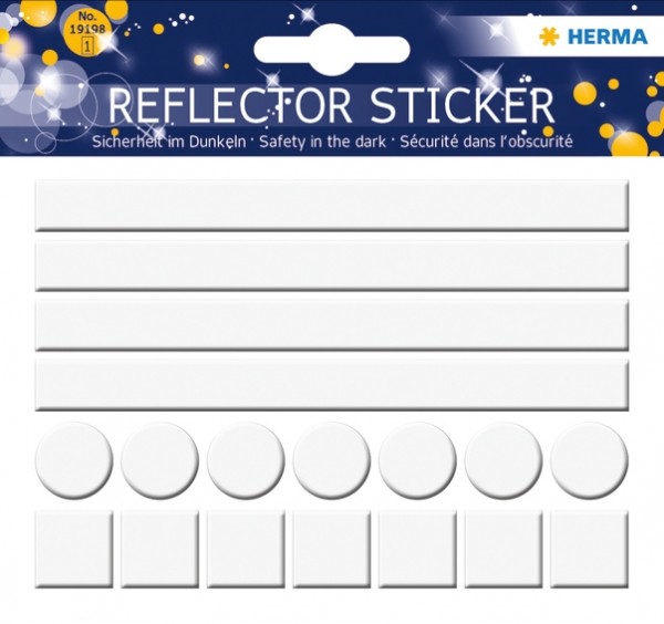 HERMA 19198 5x Reflektorsticker Neutral