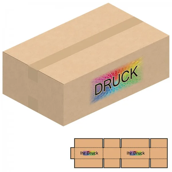 450x280x150 mm zweiwellige Kartons mit Digitaldruck