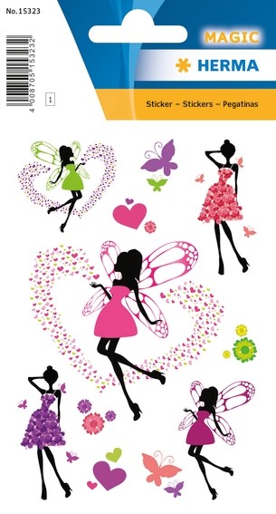 HERMA 15323 10x Sticker MAGIC Zauberfee, Glittery