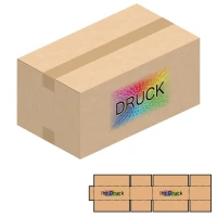 740x420x340 mm zweiwellige Kartons mit Digitaldruck