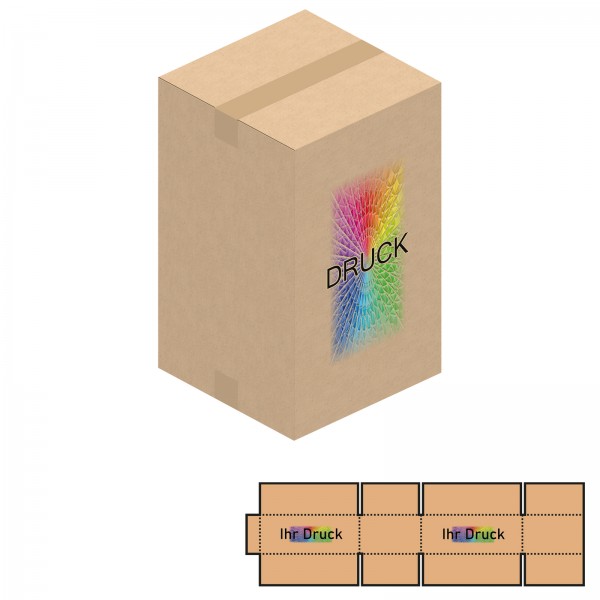 300x300x500 mm einwellige Kartons mit Digitaldruck