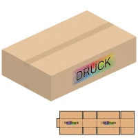 800x500x200 mm einwellige Kartons mit Digitaldruck