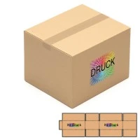 350x300x250 mm einwellige Kartons mit Digitaldruck
