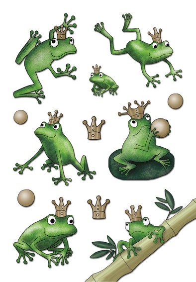 HERMA 3263 10x Sticker MAGIC Froschkönig, Jewel