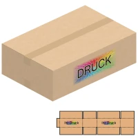 590x390x180 mm einwellige Kartons mit Digitaldruck