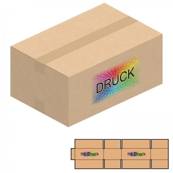 450x300x200 mm einwellige Kartons A3+ mit Digitaldruck