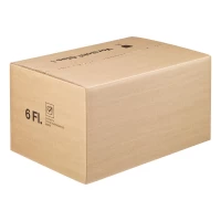 Flaschenversandkarton Flaschenkarton für 6 Flaschen 400x280x220 mm PTZ geprüft