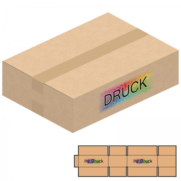 372x268x100 mm zweiwellige Kartons mit Digitaldruck